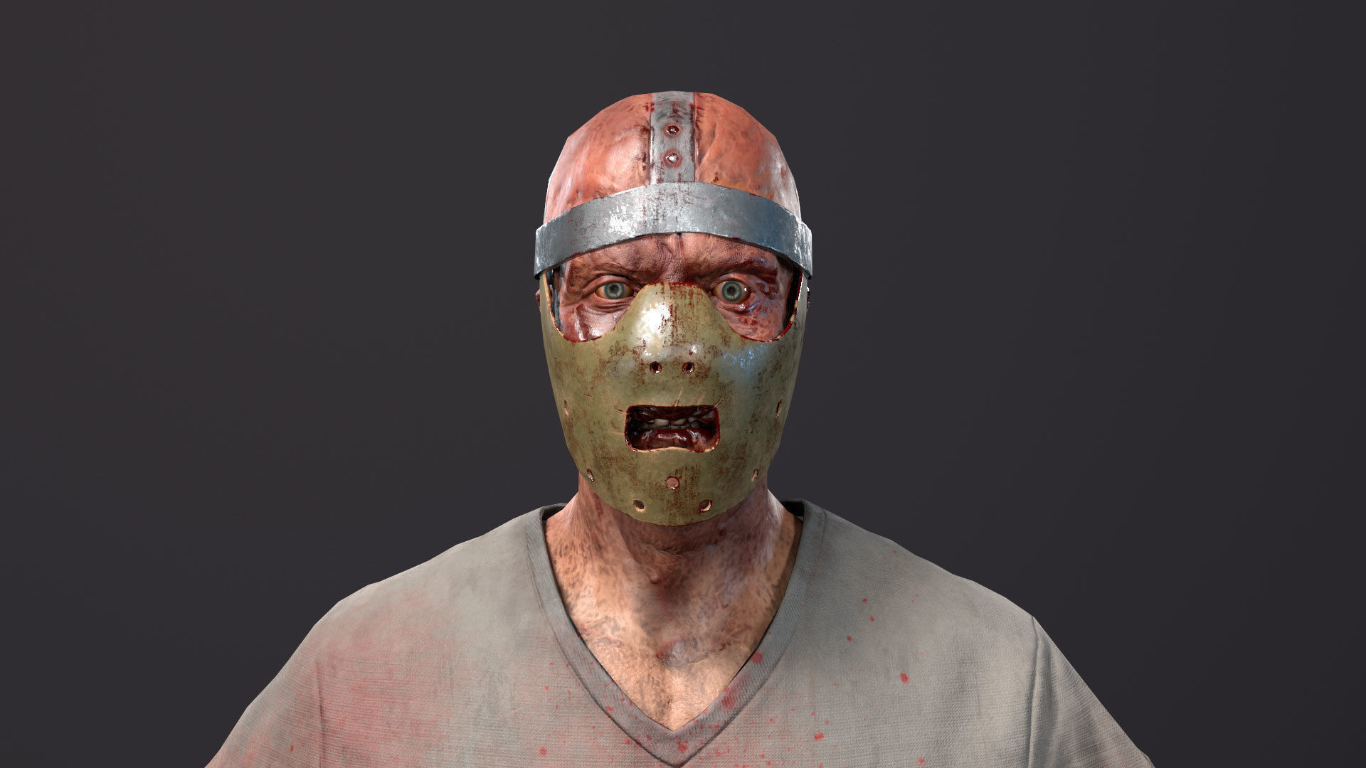 Psycho02 psycho - unreal engine Low-poly 3D model_3