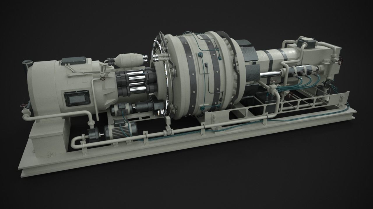 Machinery device 3D model_2