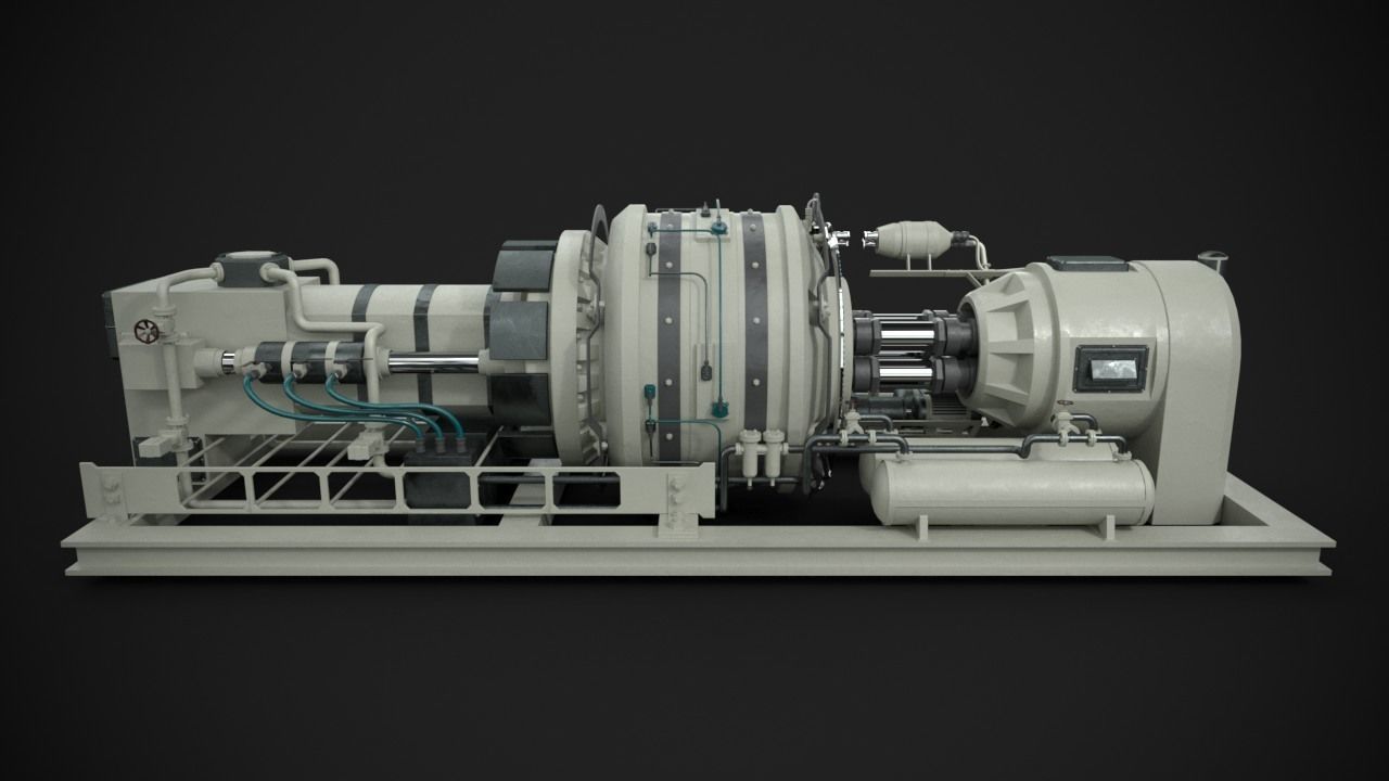Machinery device 3D model_8