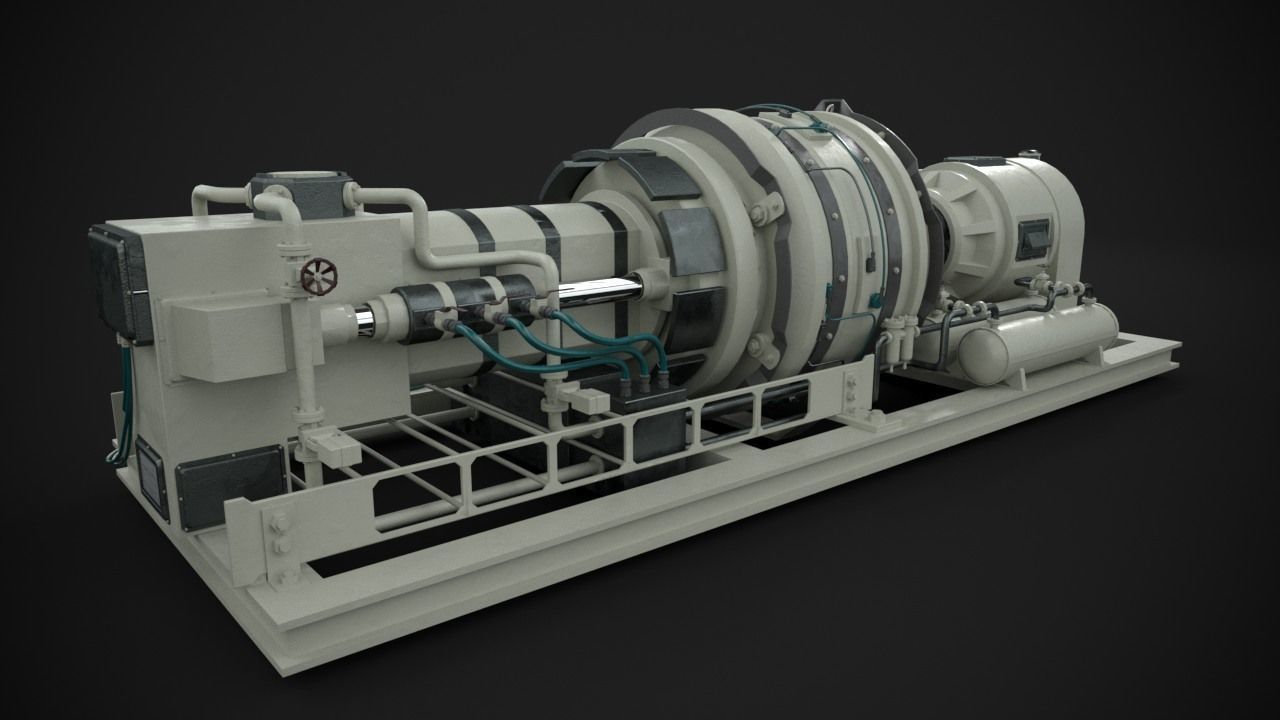 Machinery device 3D model_7