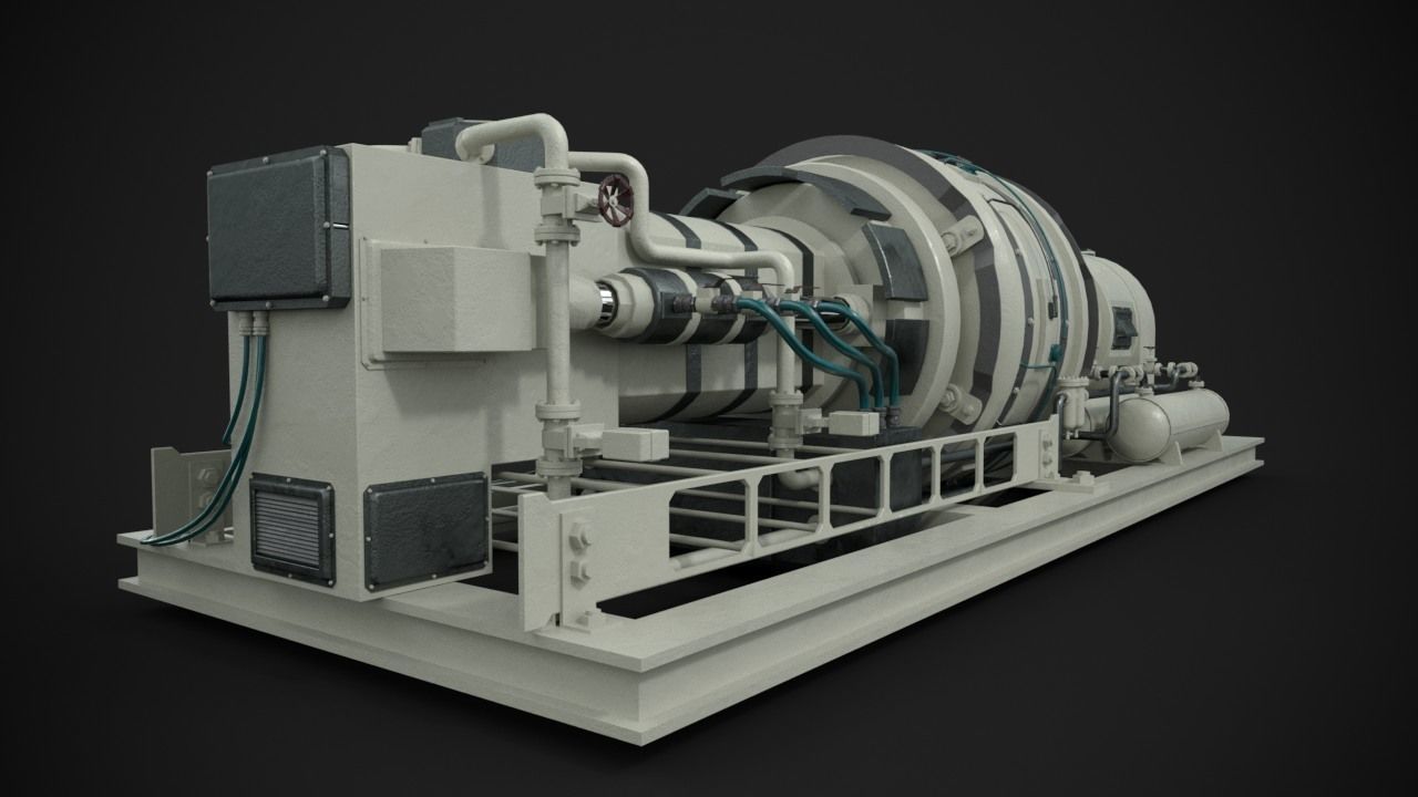 Machinery device 3D model_6