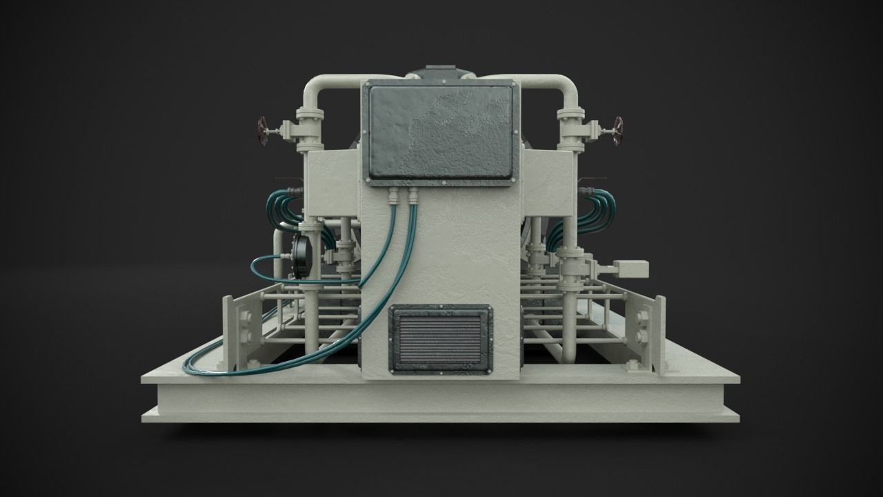 Machinery device 3D model_5