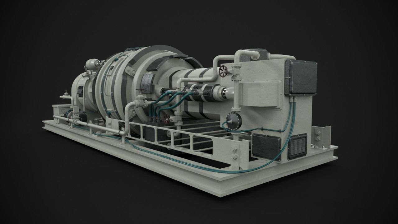 Machinery device 3D model_4
