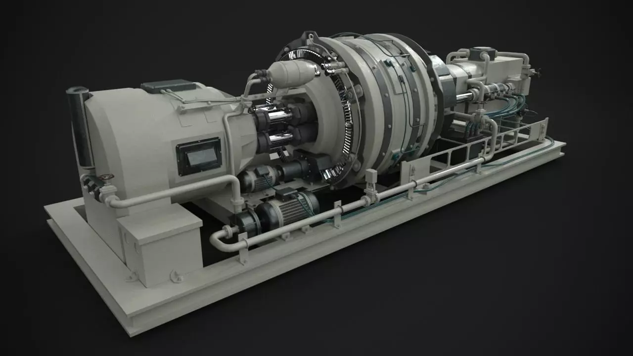 Machinery device 3D model_0