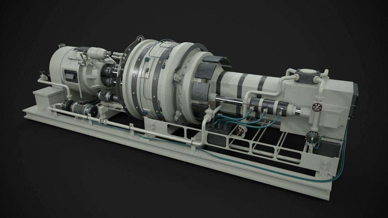 Machinery device 3D model_3