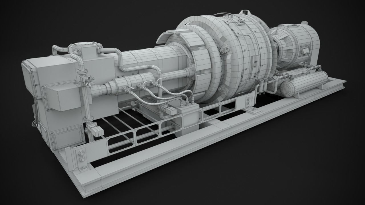 Machinery device 3D model_14