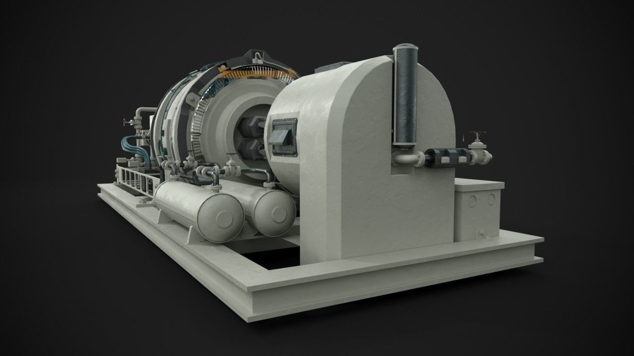 Machinery device 3D model_10
