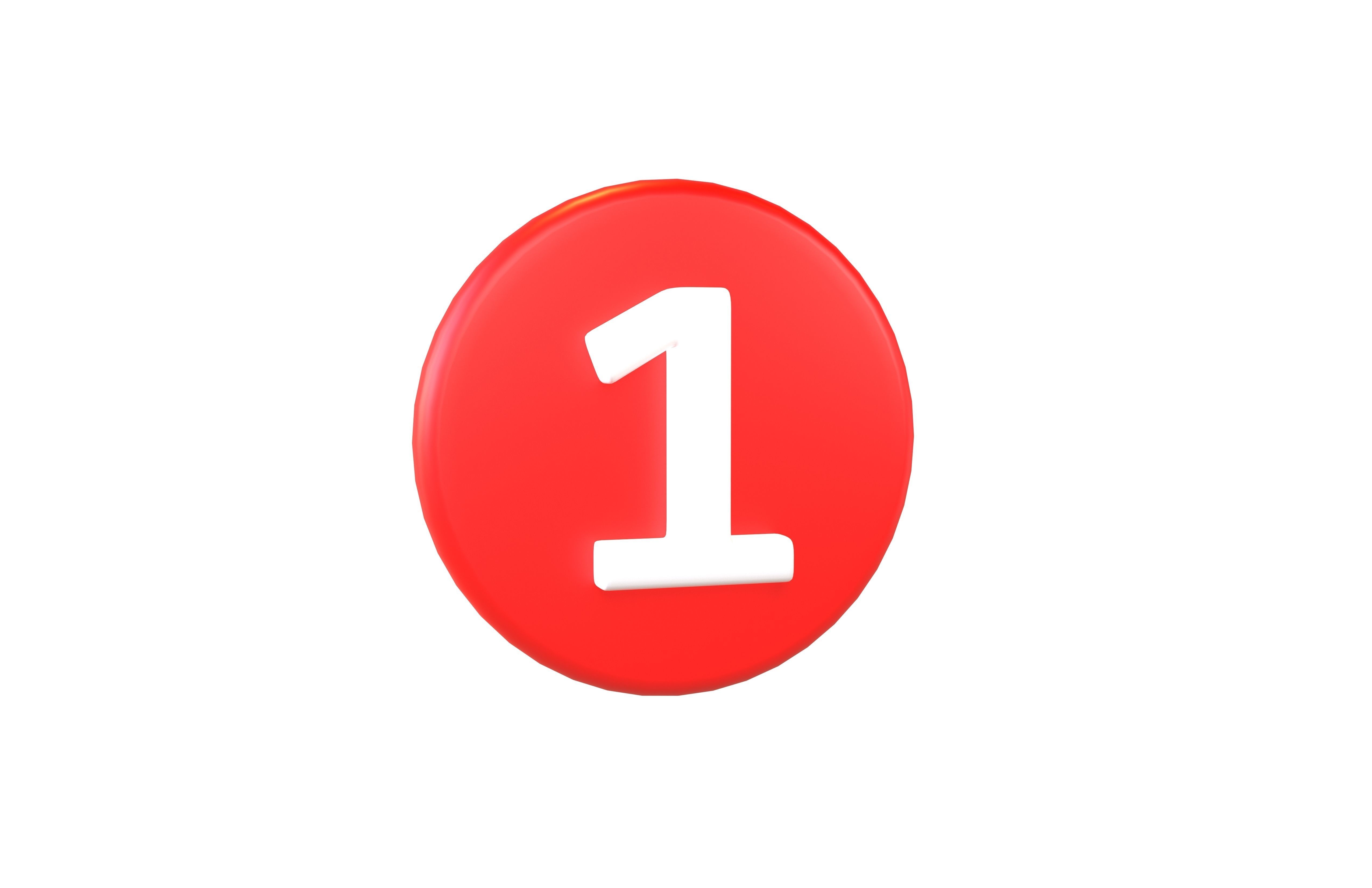 Notification Point Icon v1 001 Low-poly 3D model_3