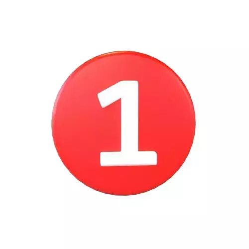 Notification Point Icon v1 001 Low-poly 3D model
