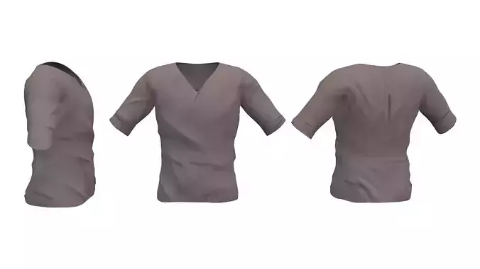 Male Loose V-Neck TShirt