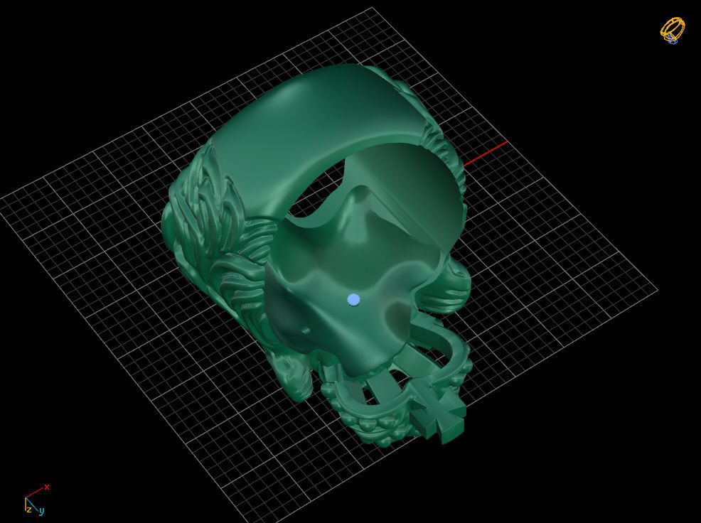 Lion king ring 3D print model_9