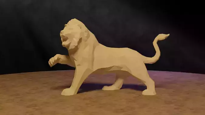 Polygonal Lion