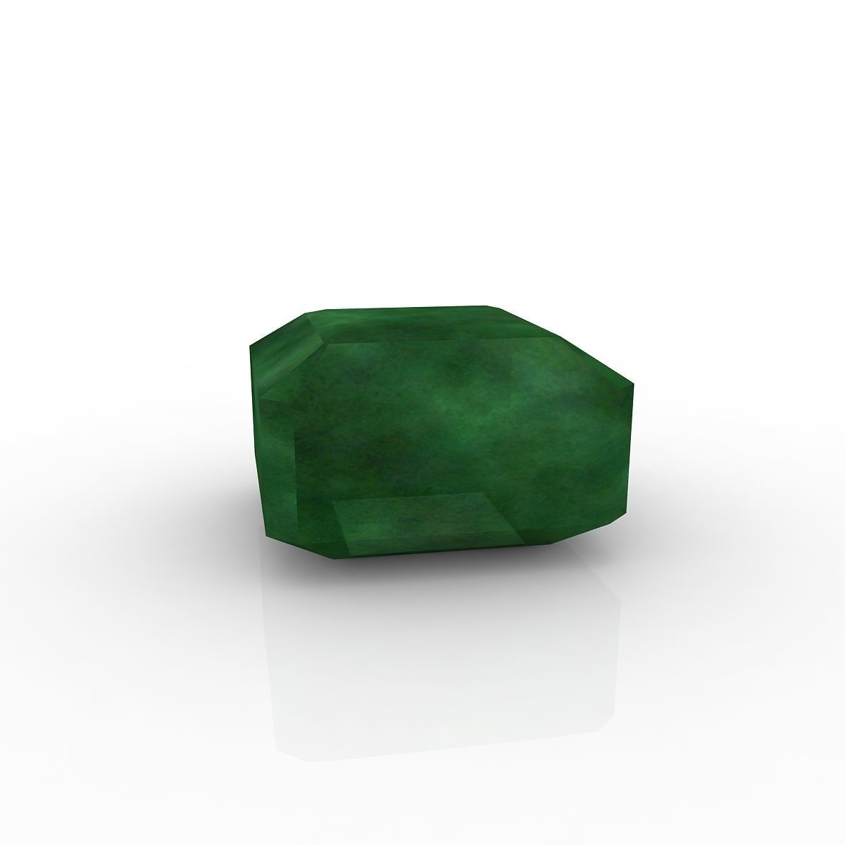 Emerald stone 3D model_1