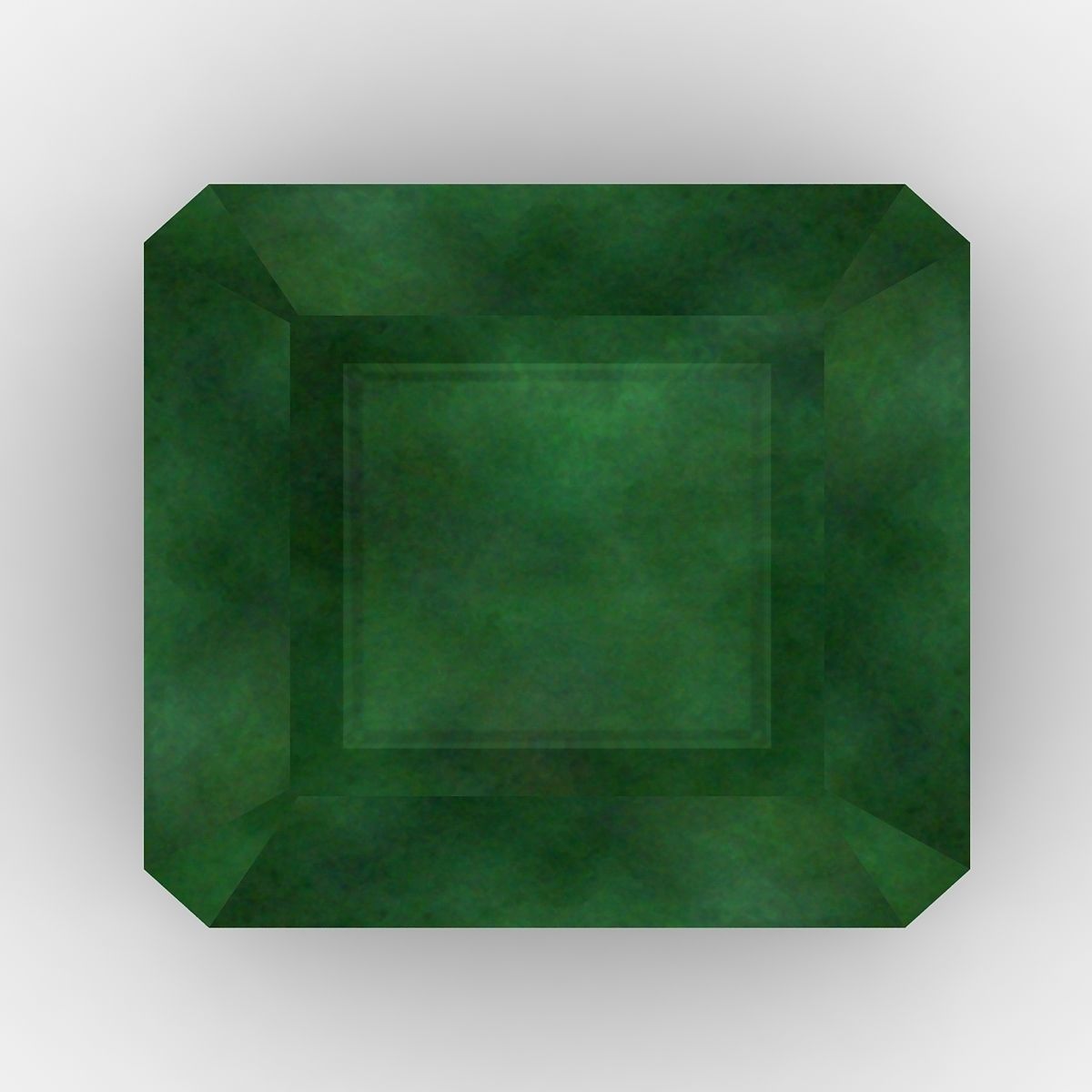 Emerald stone 3D model_2