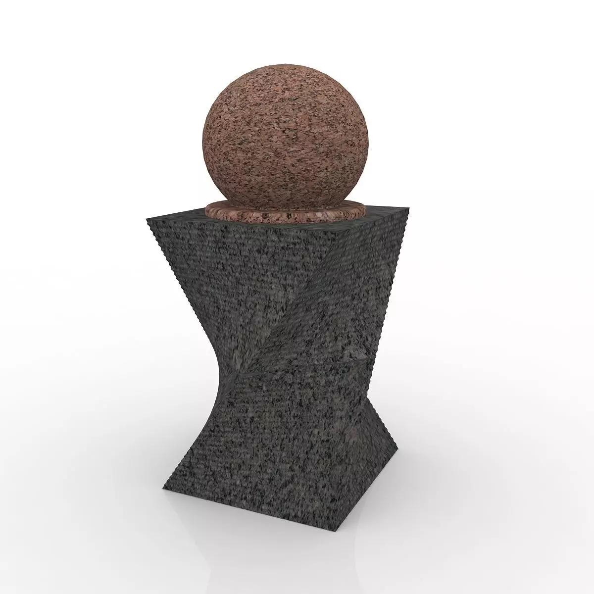 Floating Sphere Marble 3D model