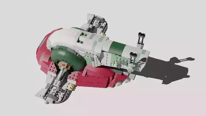 LEGO Slave I - 75243 20TH ANNIVERSARY EDITION 3D model