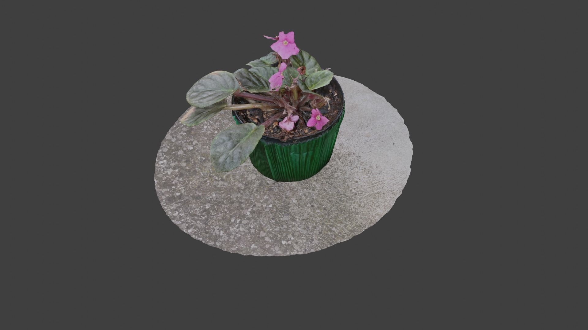 Little Flower Vase SCANNED Low-poly 3D model_11