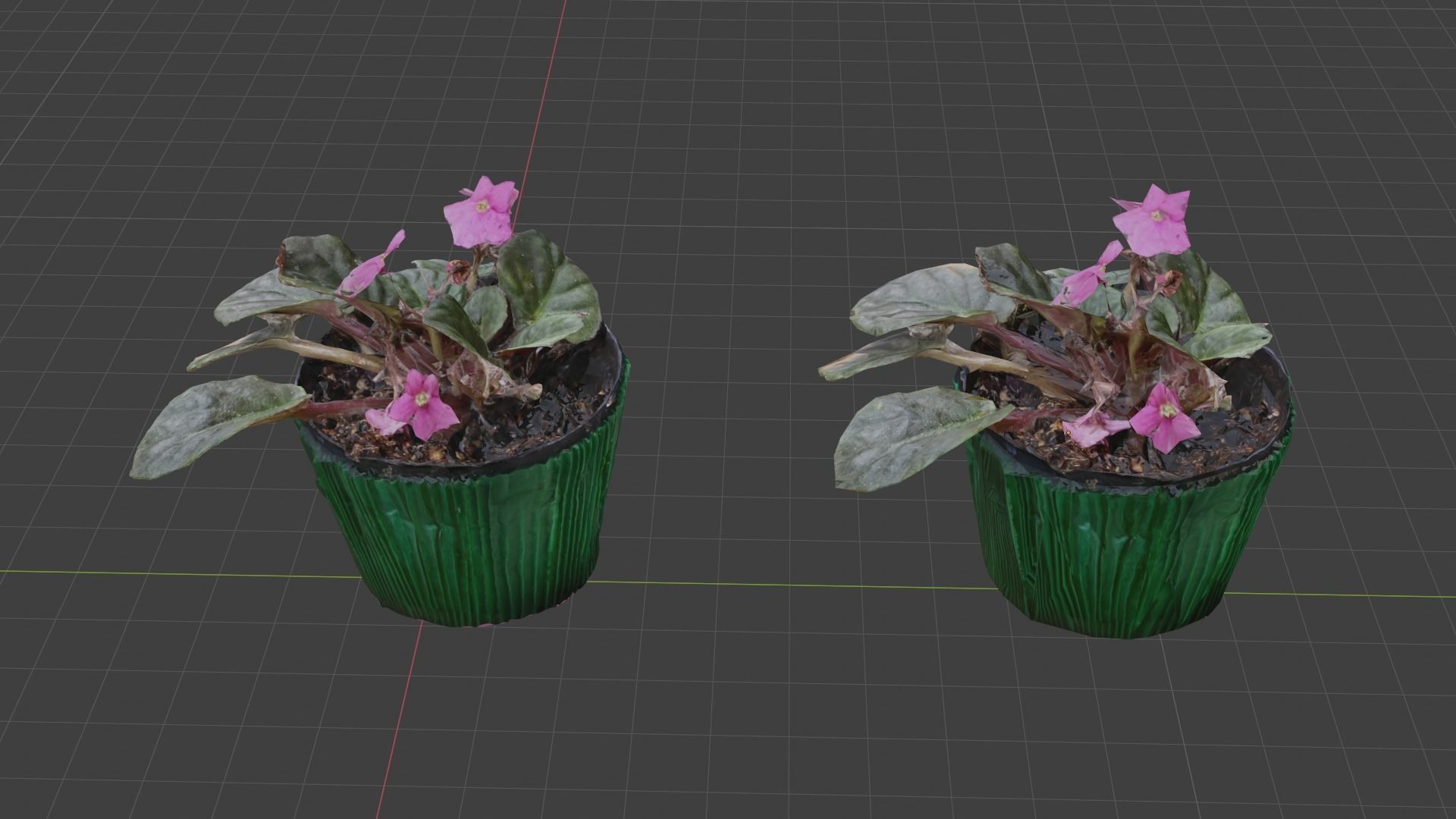 Little Flower Vase SCANNED Low-poly 3D model_13