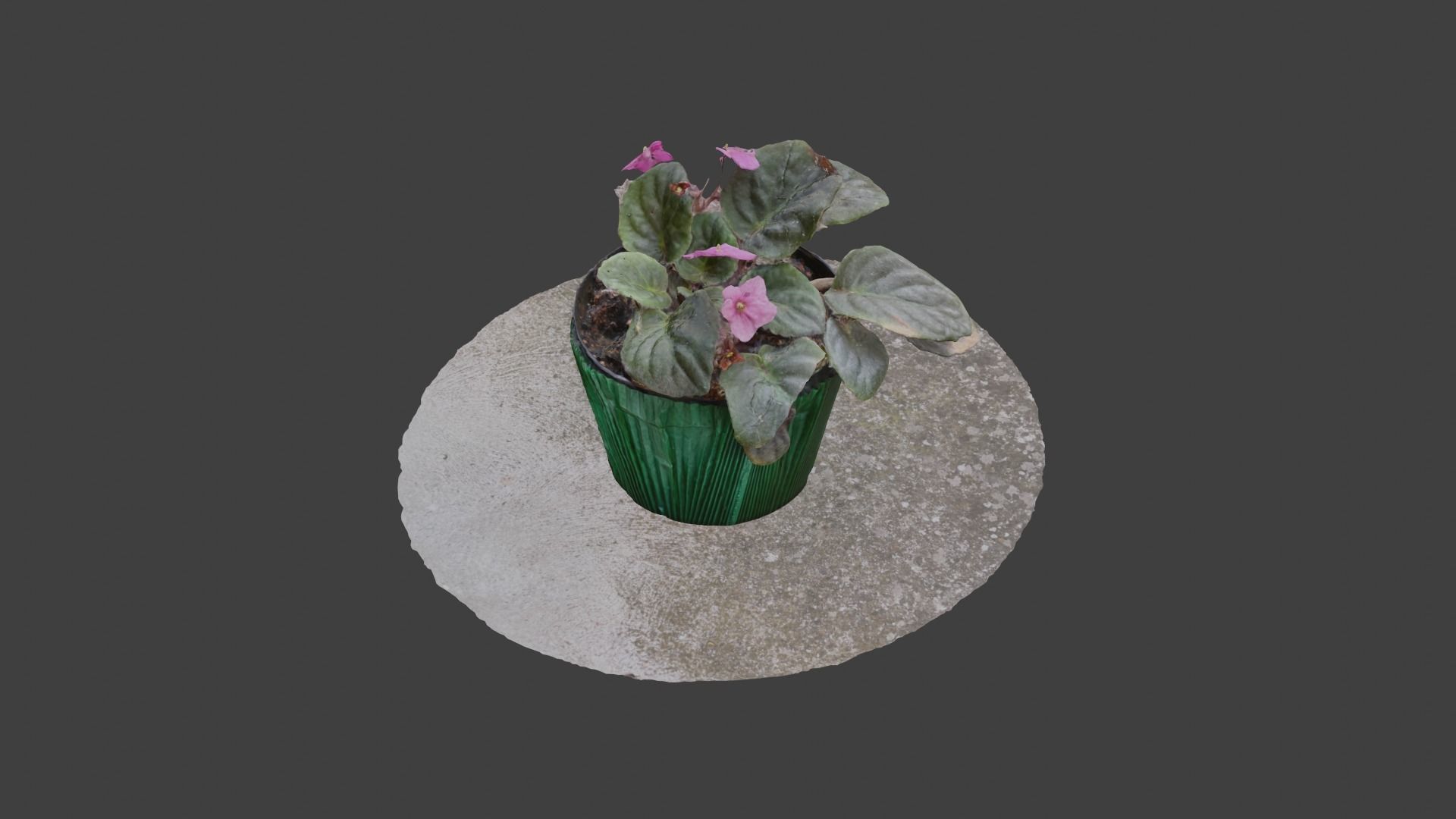 Little Flower Vase SCANNED Low-poly 3D model_9