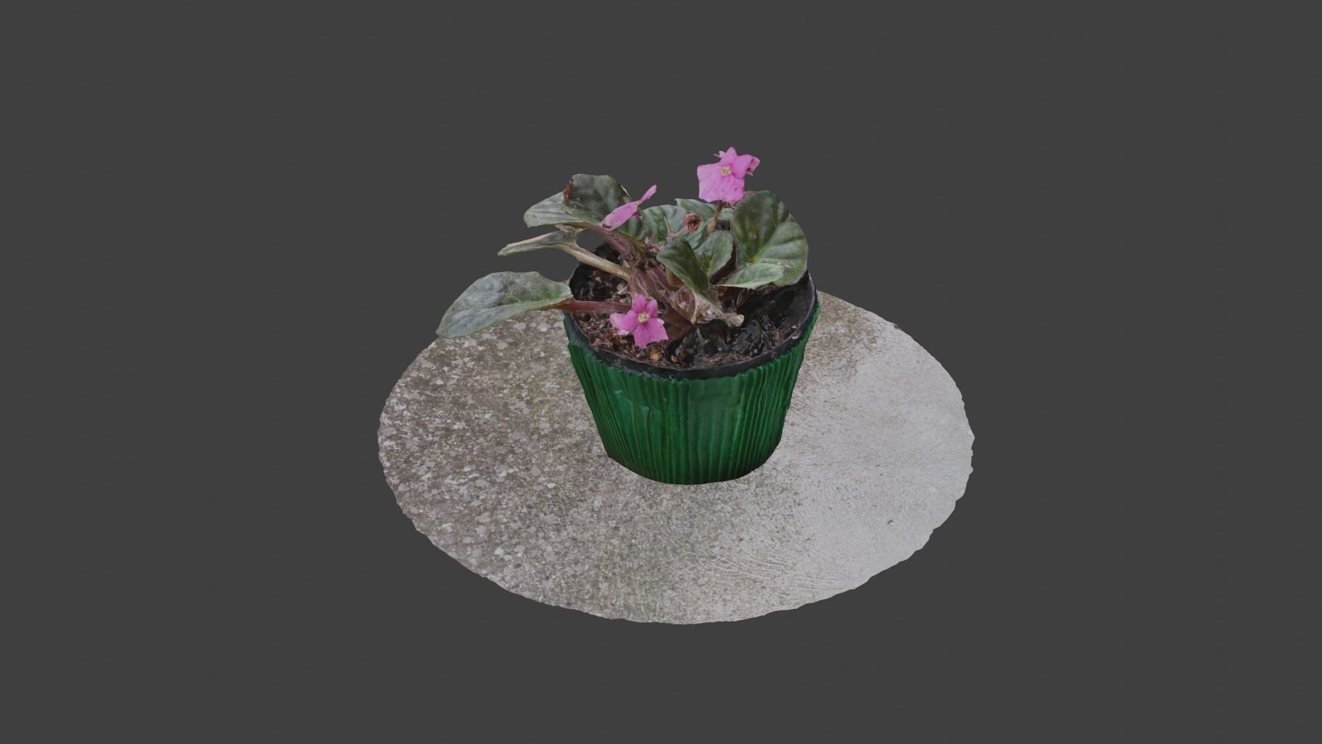 Little Flower Vase SCANNED Low-poly 3D model_7