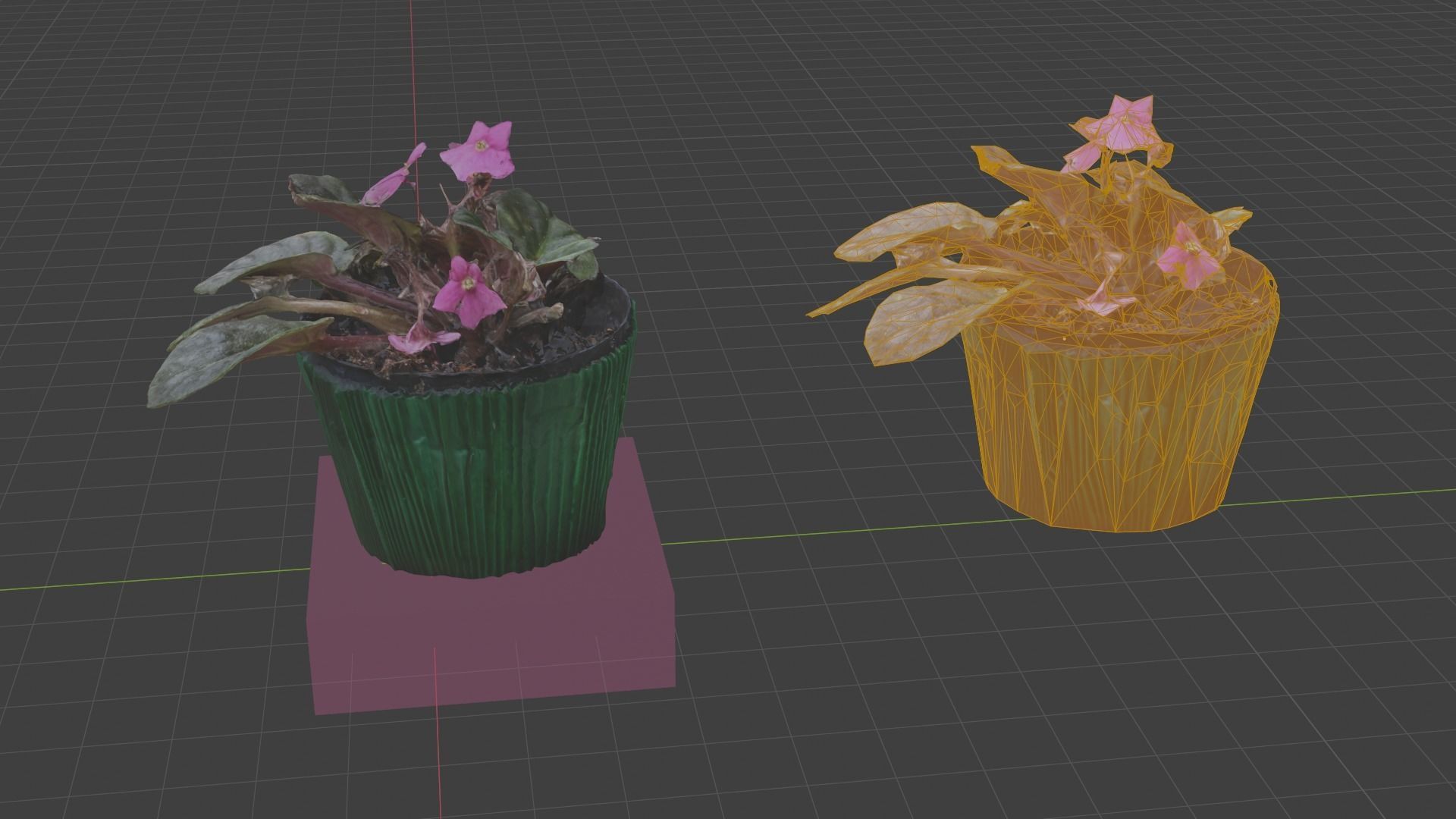 Little Flower Vase SCANNED Low-poly 3D model_14