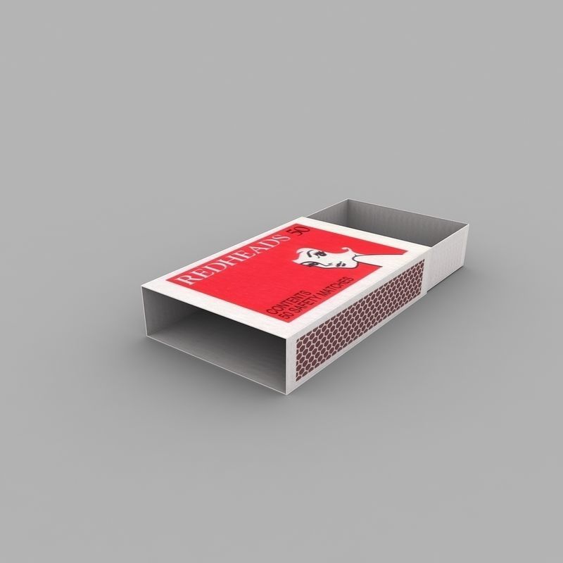 Match Box 3D model_3