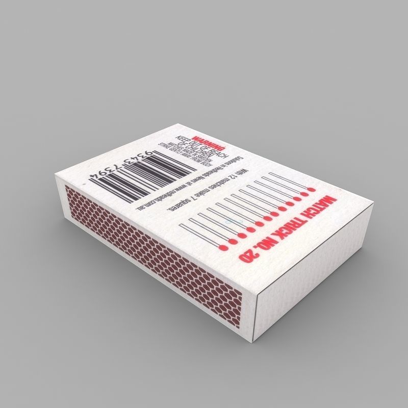 Match Box 3D model_1