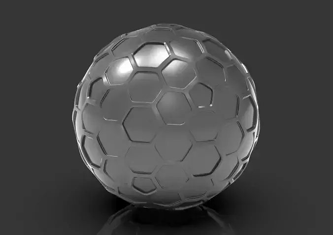 qsphere hexagonal ball 3D print model