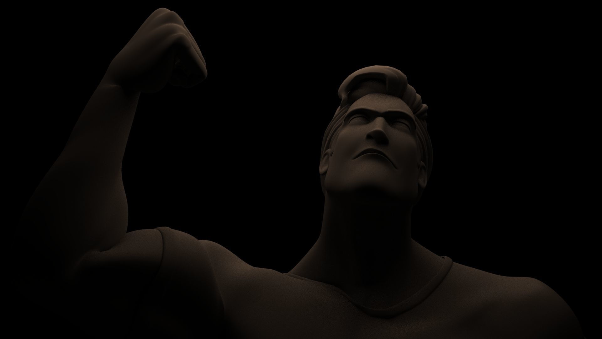 Base Mesh Male Rigged Free 3D model_4