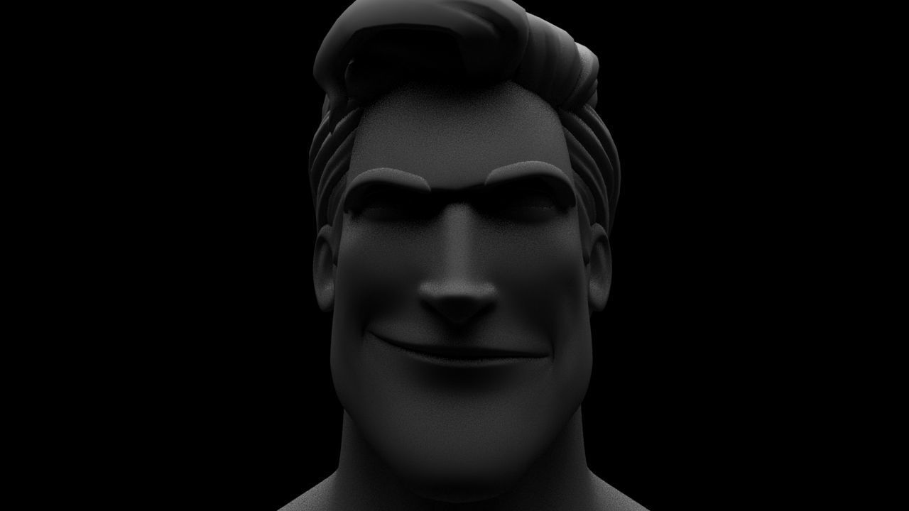 Base Mesh Male Rigged Free 3D model_3