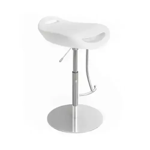 White Metal Stool Casamania