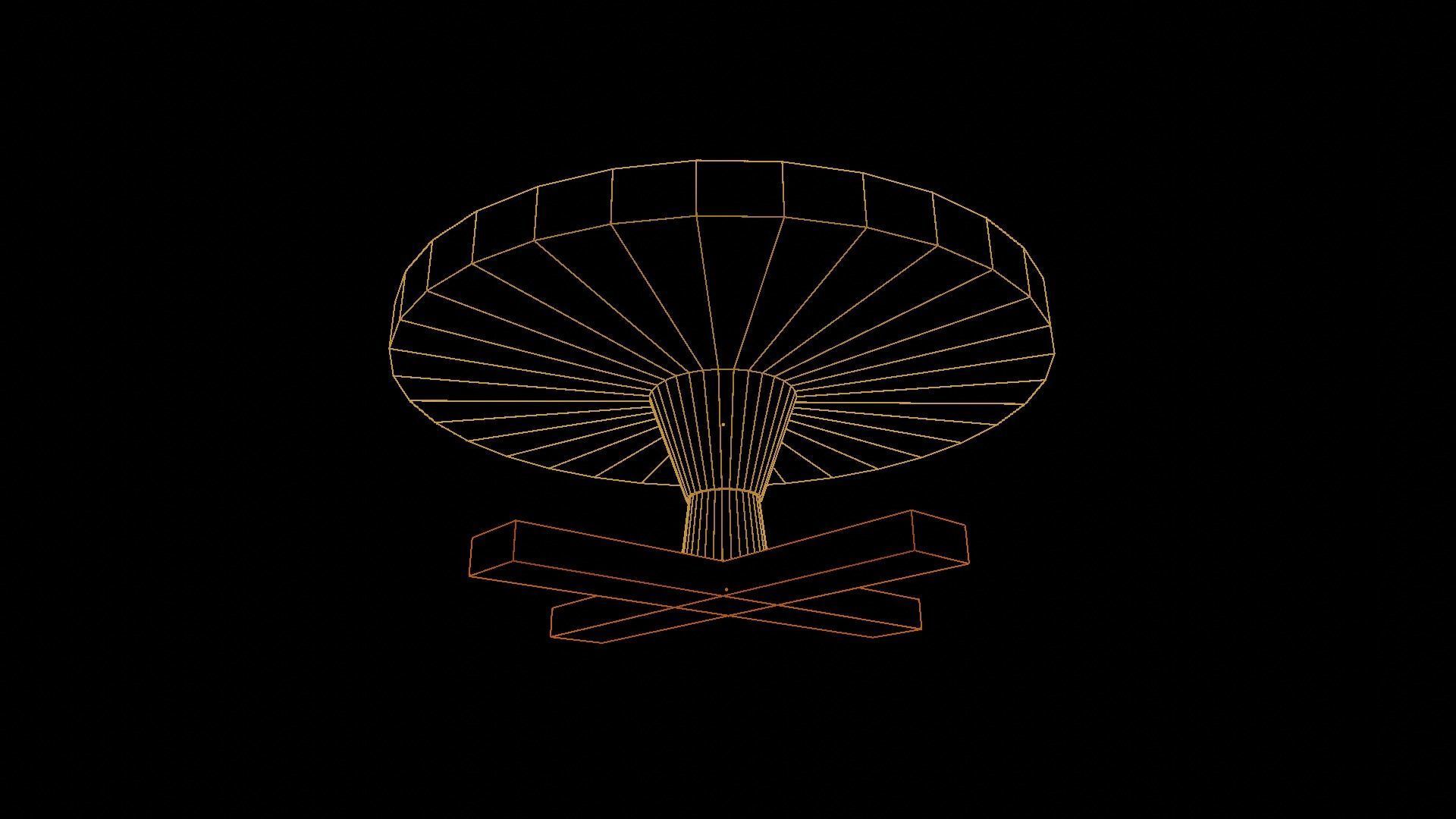 Round Table Low-poly 3D model_13