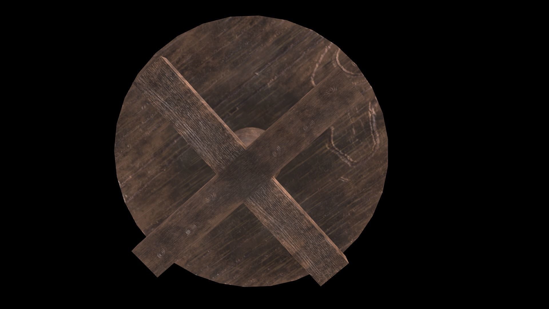 Round Table Low-poly 3D model_3