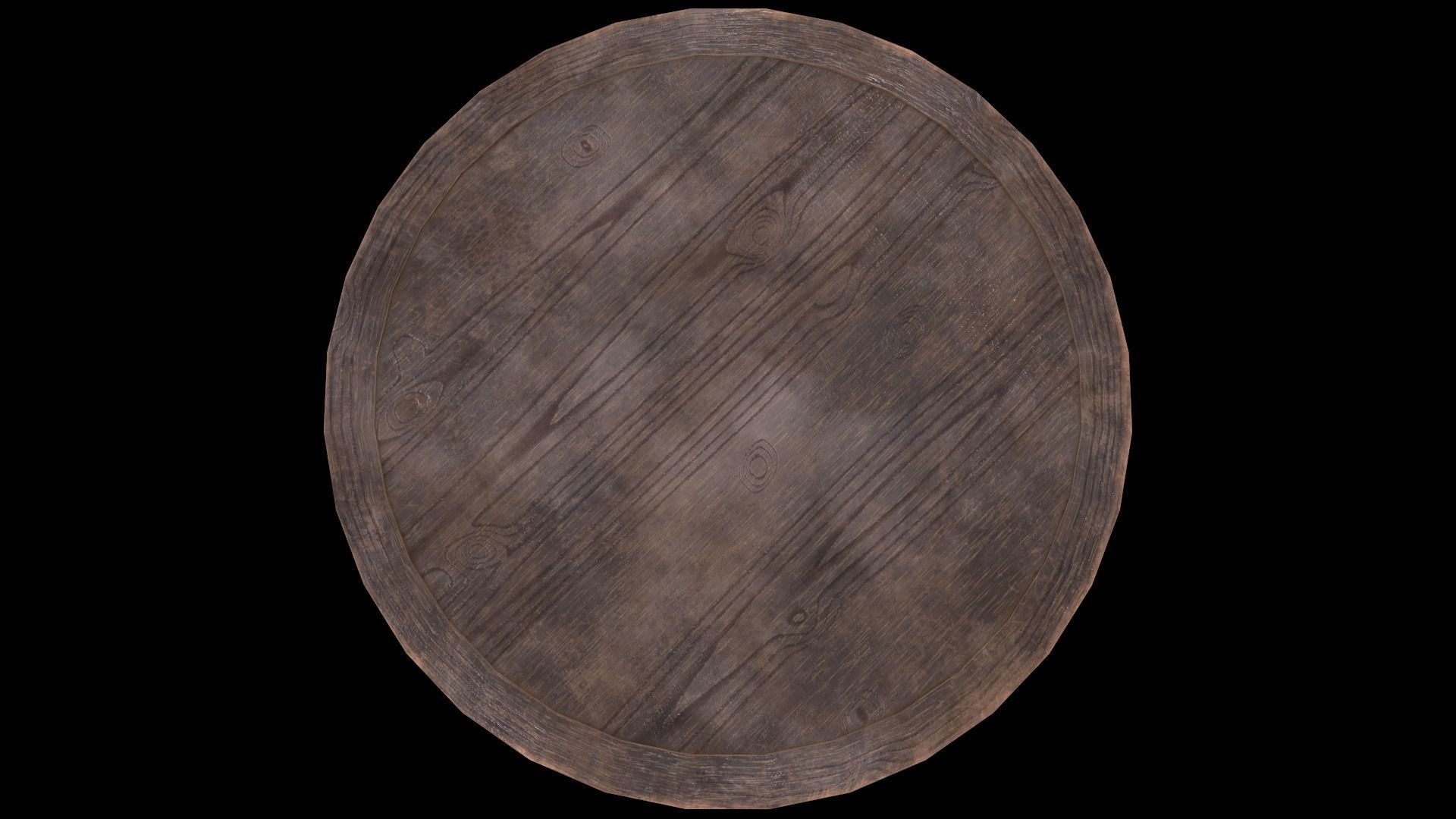 Round Table Low-poly 3D model_5