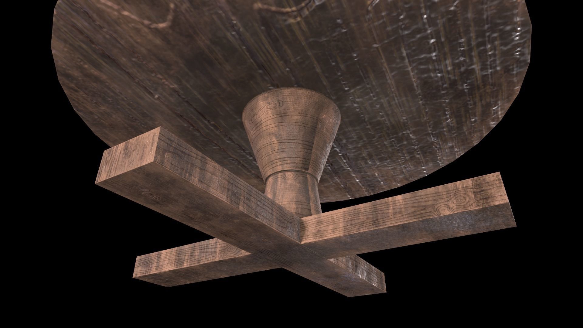 Round Table Low-poly 3D model_8