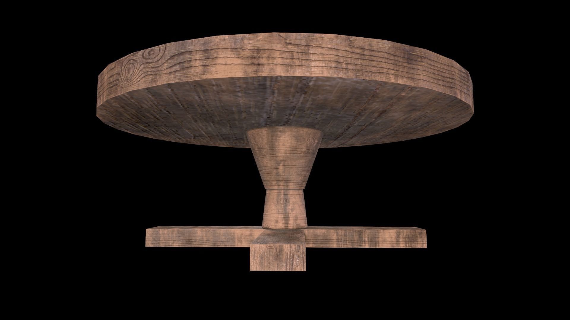 Round Table Low-poly 3D model_4