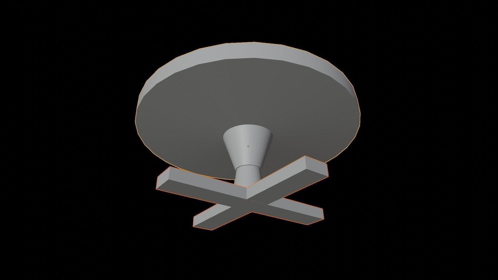 Round Table Low-poly 3D model_12