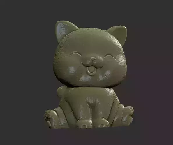 baby cat 3D print model