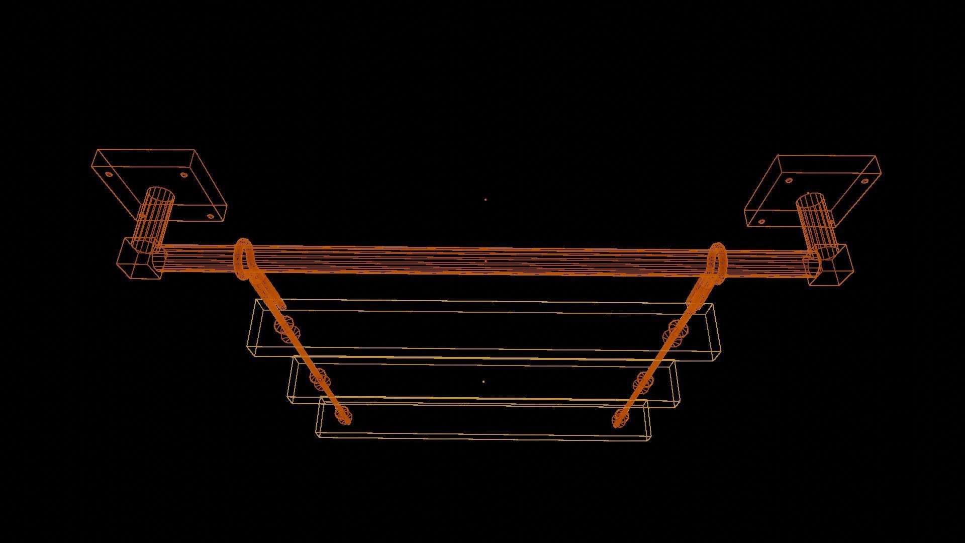 Rustic Shelf Low-poly 3D model_14