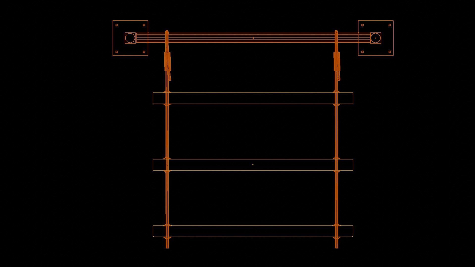 Rustic Shelf Low-poly 3D model_12