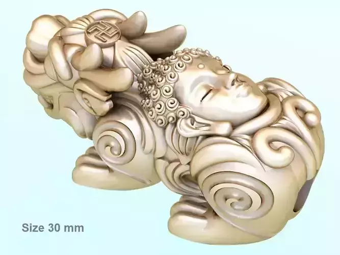 Pixiu Face Bracelet - Unicorn  bracelet - Size 30 mm