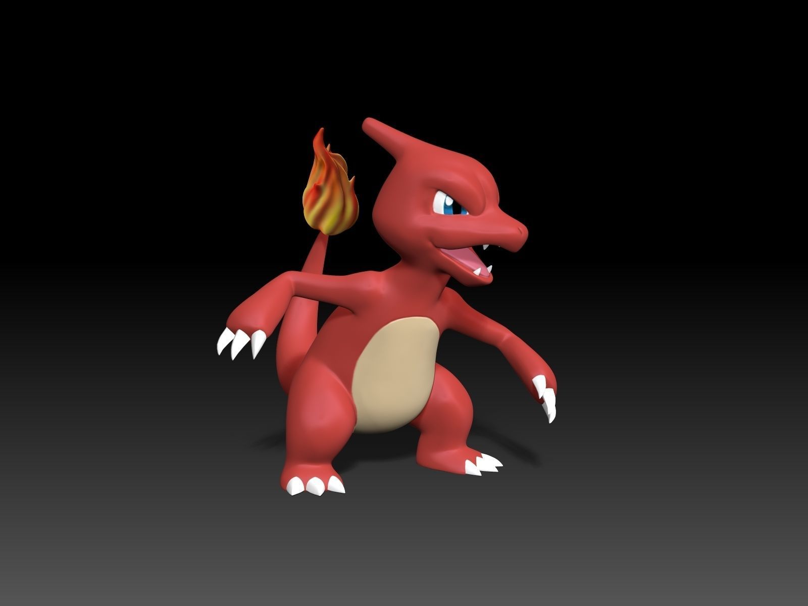 Pokemon Charmeleon 3D Print model 3D print model_3