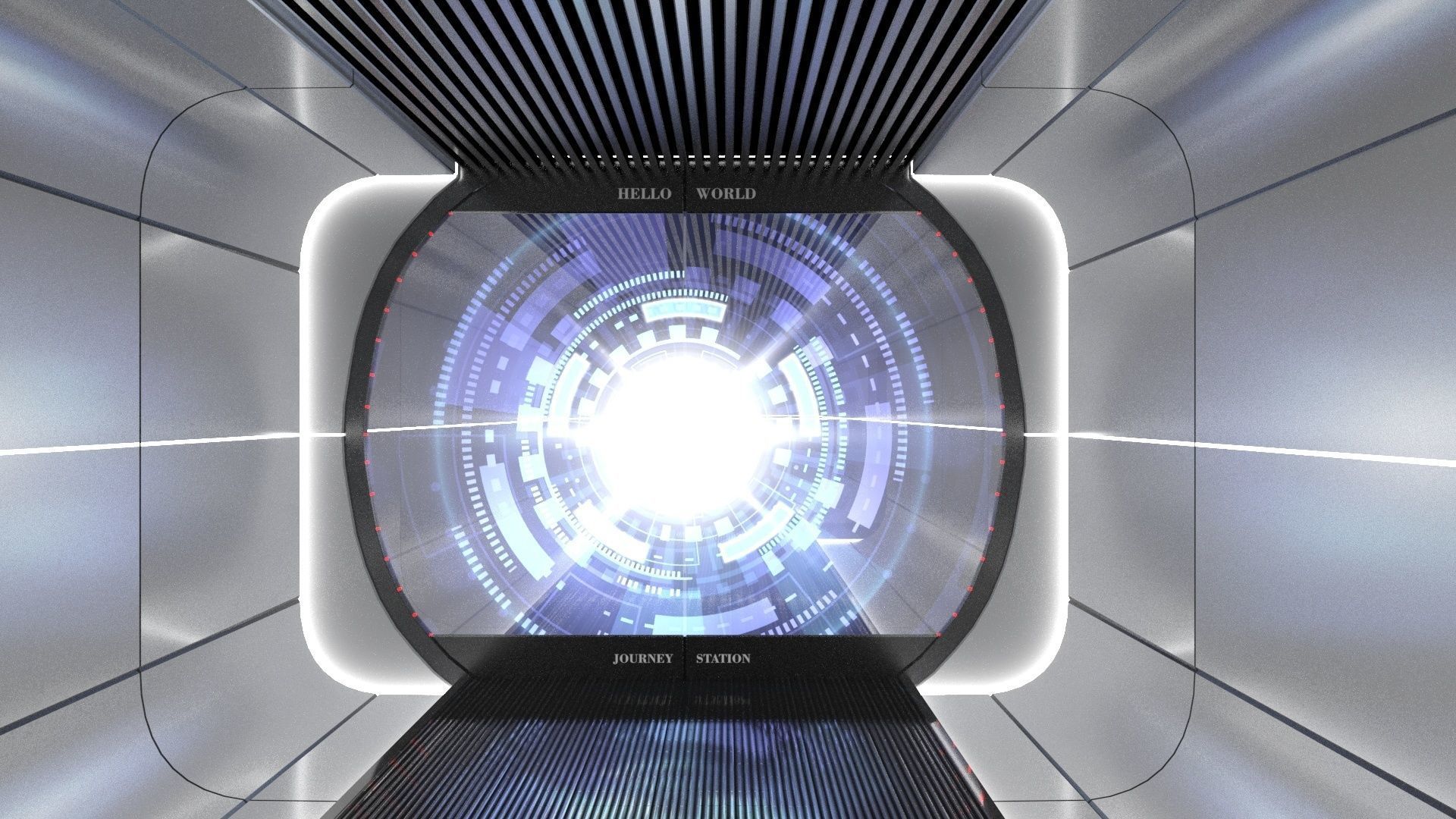 Sci-fi Hallway 3D model_32