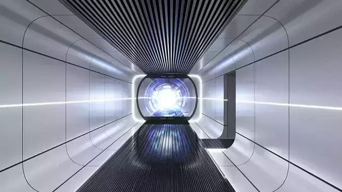 Sci-fi Hallway 3D model Sci-fi Hallway 3D model