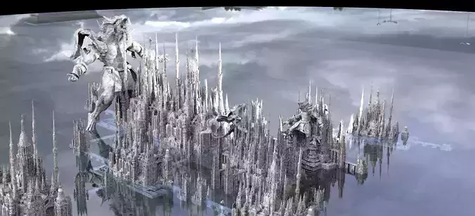 Temple of lycanthropy Architecture collection Kit bash