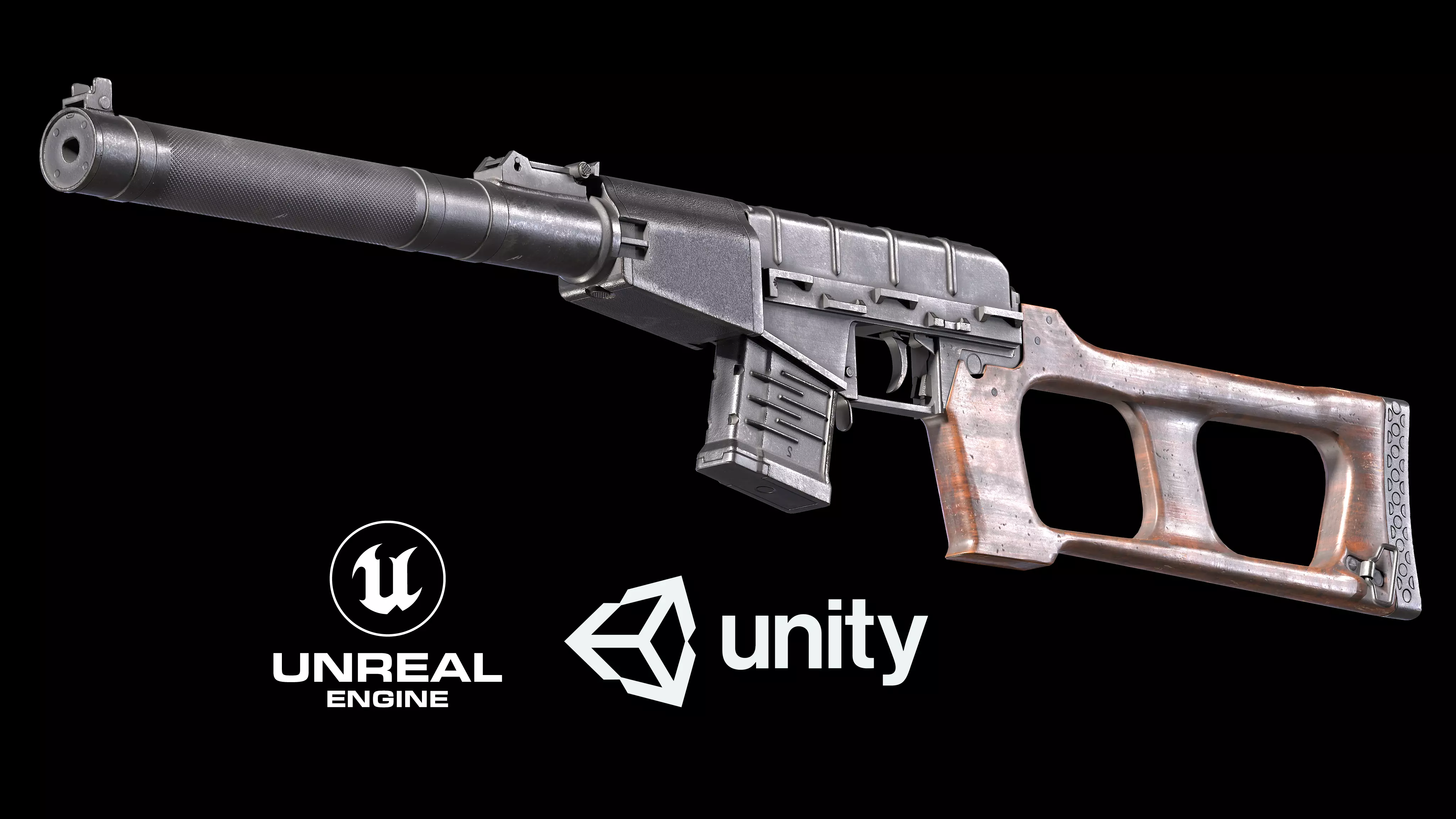 3D model VSS Vintorez PBR VR / AR / low-poly | CGTrader