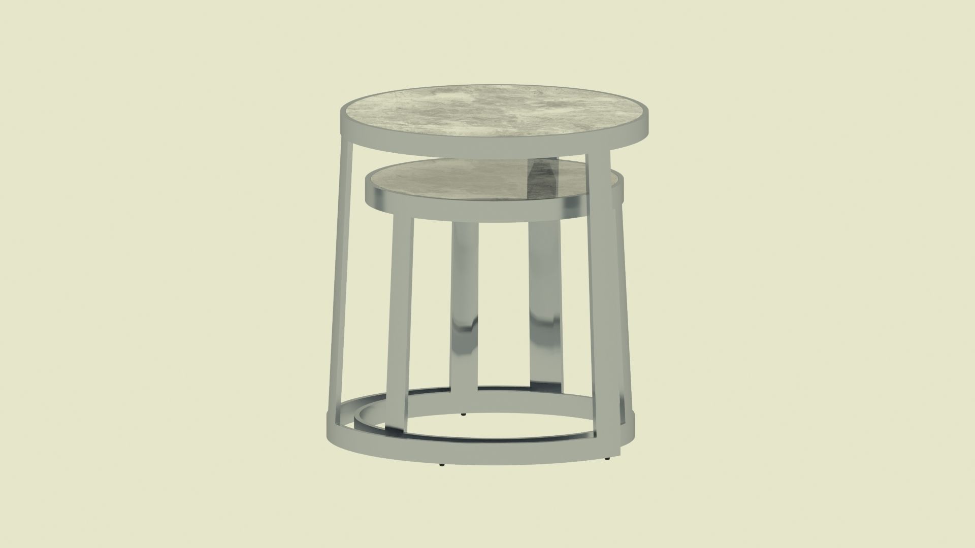 Collection of 15 metal tables  3D model_36