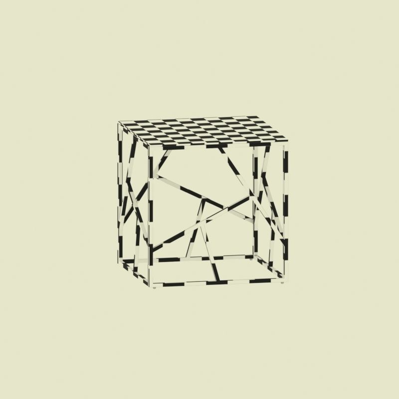 Collection of 15 metal tables  3D model_8