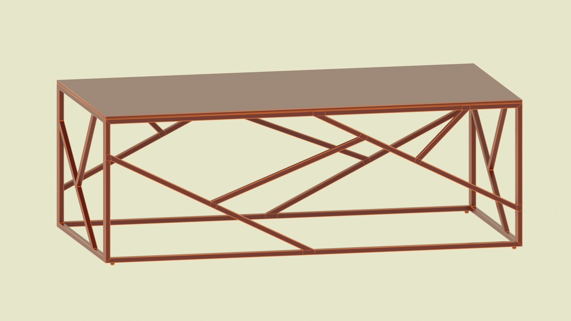 Collection of 15 metal tables  3D model_4