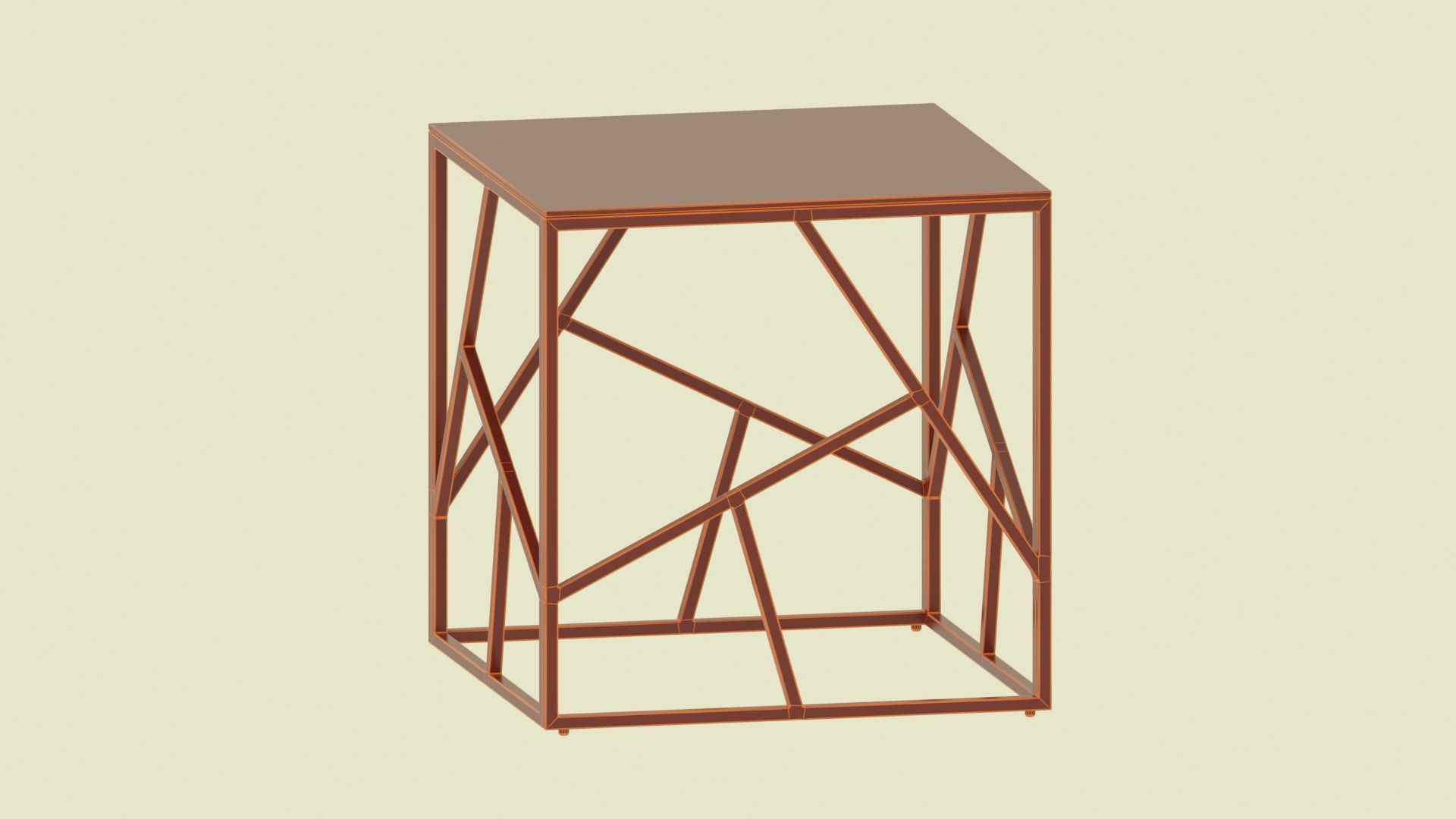Collection of 15 metal tables  3D model_7